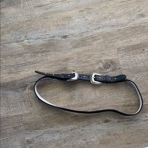 Black Double belt buckle